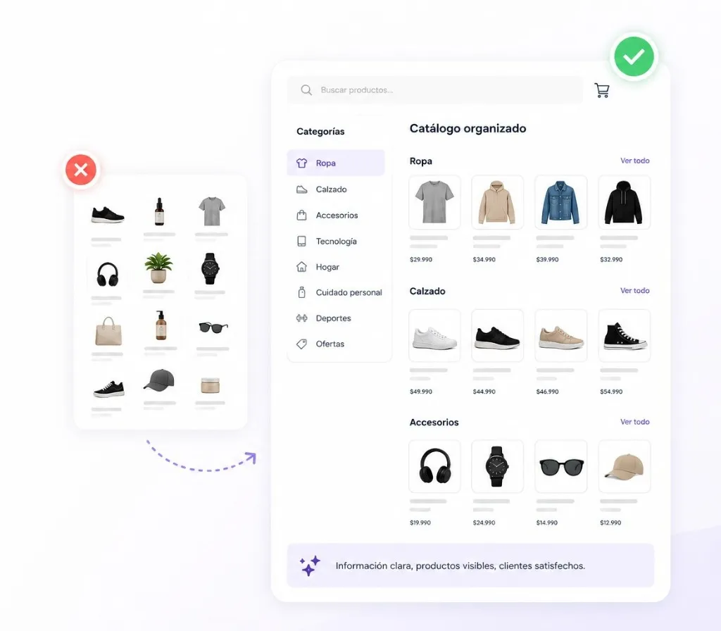 D2B Sorting - Catálogo organizado e inteligente de productos